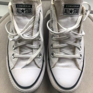 White Platform Converse